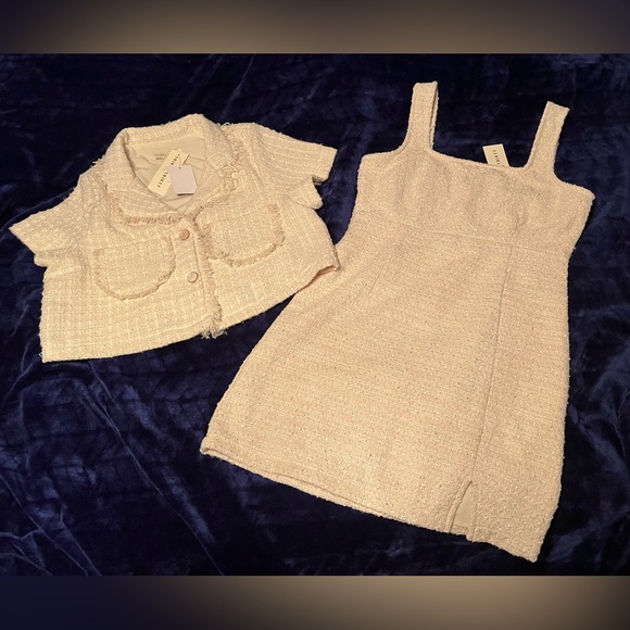 Thirty Thirty Dresses & Skirts - NWT Thirty Thirty Vintage Fringe 2-Piece Short Jacket/Dress Suit
